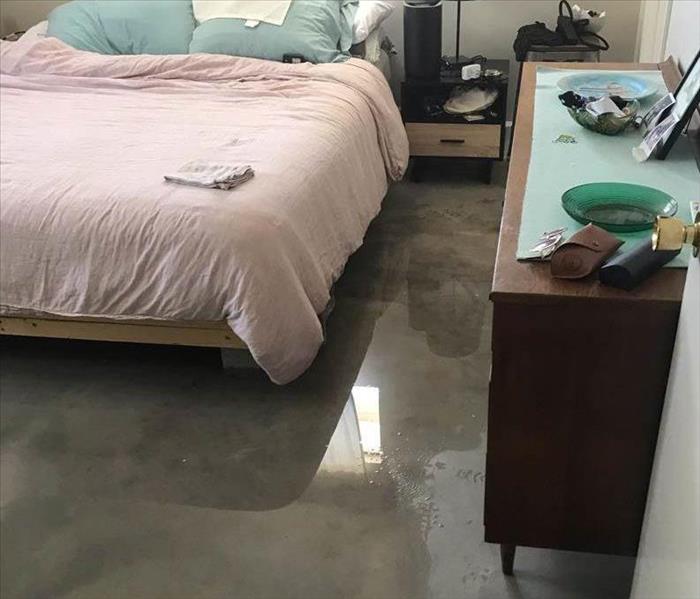 flooded bedroom