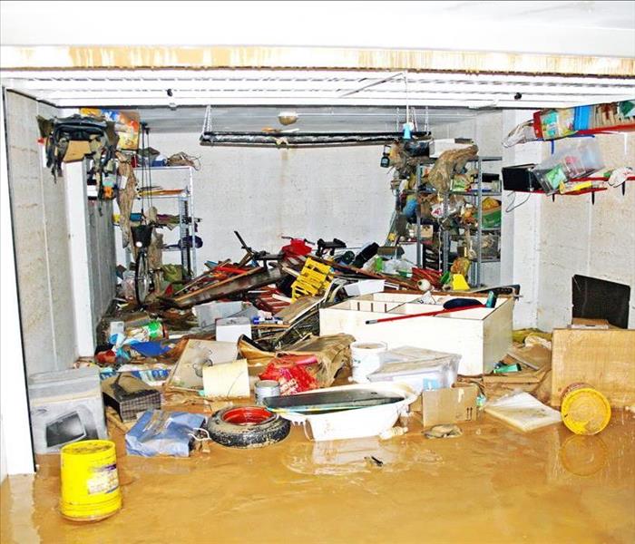 Flooding in garage.